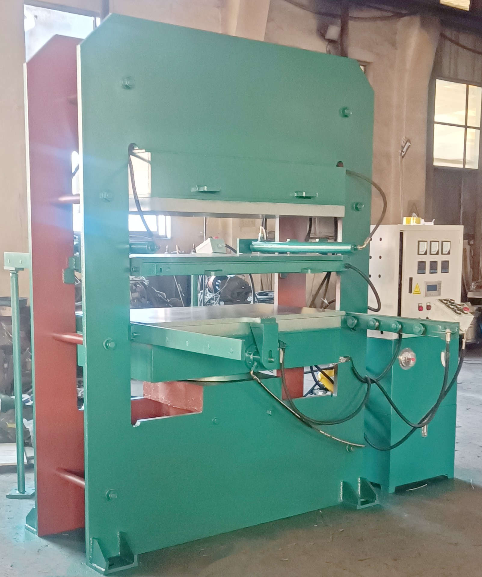 160噸框式雙層推拉模平板硫化機